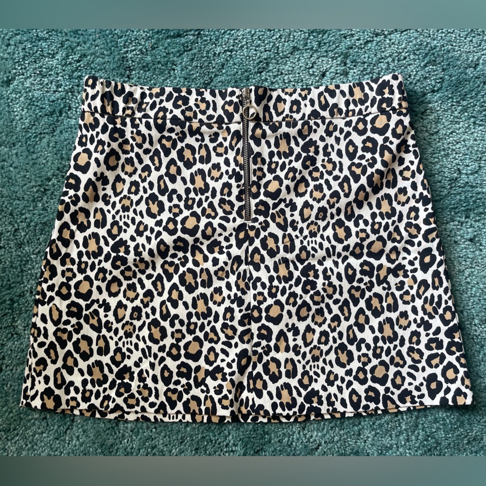 Joe B Cheetah Print Mini Skirt M